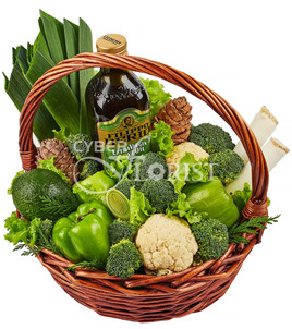 'Fitness' Grocery Basket with vegetables